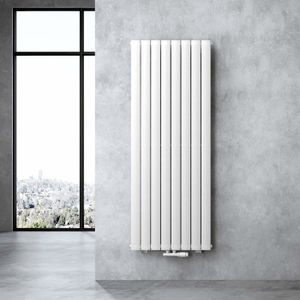 RADIATEUR À EAU CHAUDE Sogood radiateur pour chauffage central 180x61cm radiateur à eau chaude panneau double couches vertical blanc