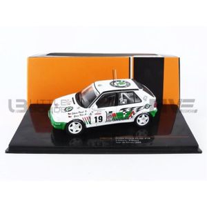 VOITURE - CAMION Voiture Miniature de Collection - IXO 1/43 - SKODA Felicia Kit Car - Tour de Corse 1995 - White / Green - RAC371B