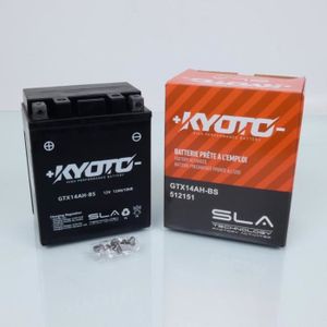 BATTERIE VÉHICULE Batterie SLA Kyoto YTX14AH-BS / 12V 12Ah pour quad