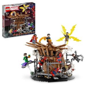 ASSEMBLAGE CONSTRUCTION LEGO® Marvel 76261 Le Combat Final de Spider-Man : No Way Home, Jouet avec 3 Peter Parkers, Bouffon Vert, Electro