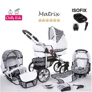 Poussette leopard blanc - Cdiscount
