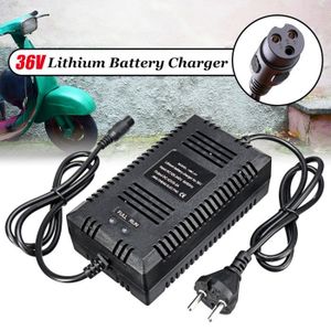 CHARGEUR DE BATTERIE 36V Lithium Chargeur de Batterie EU Plug 1+ 3- Pr 