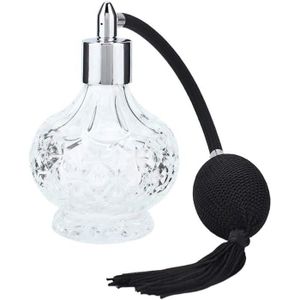BOUTEILLE - FLACON Flacon de parfum rechargeable en verre transparent