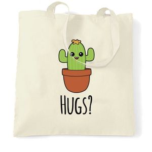 Sac Fourre Tout Cactus Mignon Veut étreintes Cartoon