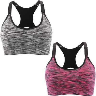 JYCY Lot De 2 Soutiens-Gorge De Sport Pour Filles Avec Poitrine Fixe