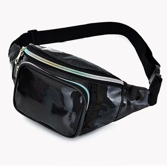 Sac banane holographique étanche avec ceinture réglable pour sport de plein air, course à pied, randonnée, cyclisme, b, Décontracté chic