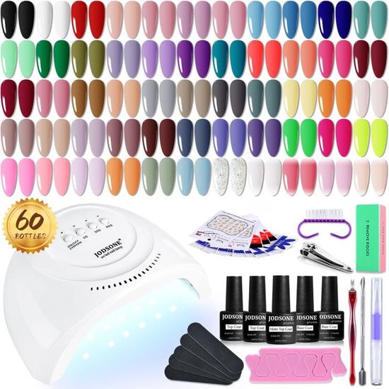 Kit Complet Vernis Semi-Permanent Gel VANREESA - 15 Couleurs 9,6ml - Sans Formaldéhyde, Non Toxique