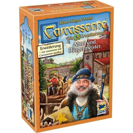 Extension Carcassonne Marchands & Bâtisseurs - Jeu De Société Stratégie, 2 à 6 Joueurs, Dès 7 Ans - 7
