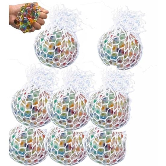 Lot De 20 Balles Anti-stress Purpledi - Multicolores, Sans BPA, Pour Enfants 3+, Caoutchouc TPR