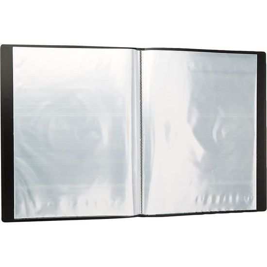 Lot De 2 Classeurs Présentation A3 – 60 Pochettes Transparentes, Bleu - 6