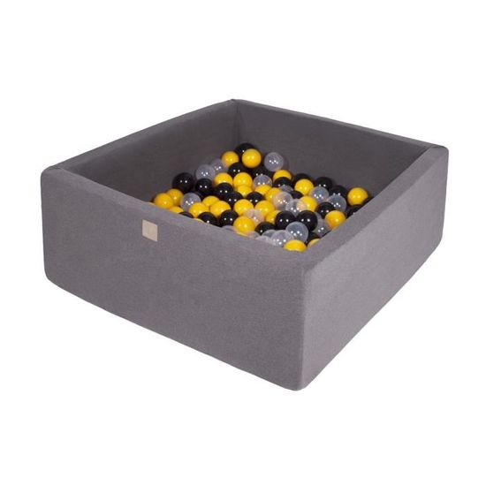 Meowbaby 90x90x40cm 0 Balles 7cm Piscine A Balles Carre Bebe Gris Fonce Jaune Noir Transparent Cdiscount Jeux Jouets Meowbaby 90x90x40cm 0 Balles 7cm Piscine A Balles Carre Bebe Gris Fonce Jaune Noir Transparent Cdiscount Jeux Jouets