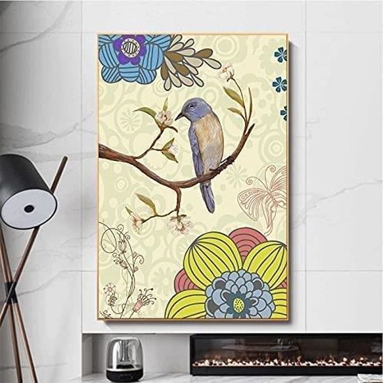 Style Toucan Henri Rousseau - Toile Jungle Et Affiche Oiseaux I94