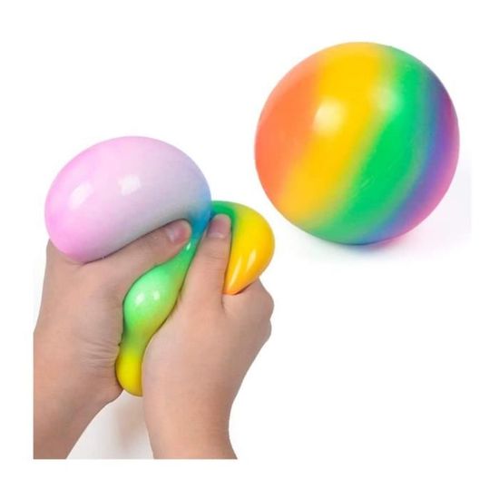 AEUZWR Lot 6 de Balles Anti-Stress, Boule Anti Stress pour Enfant et Adulte, Colorées Balle Antistress pour Gérer et Soulager Anxiété,Doux Squeeze