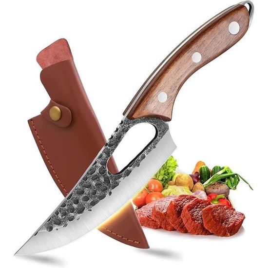 Machette épée Viking En Acier Carbone - Longueur Lame 16 Pouces, Fourreau Inclus, Neuf