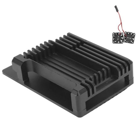 2B 3B Coquille de Couverture en Metal Noir SODIAL Nouveau Boitier en Alliage daluminium Raspberry Pi Pi 3 Modele B 