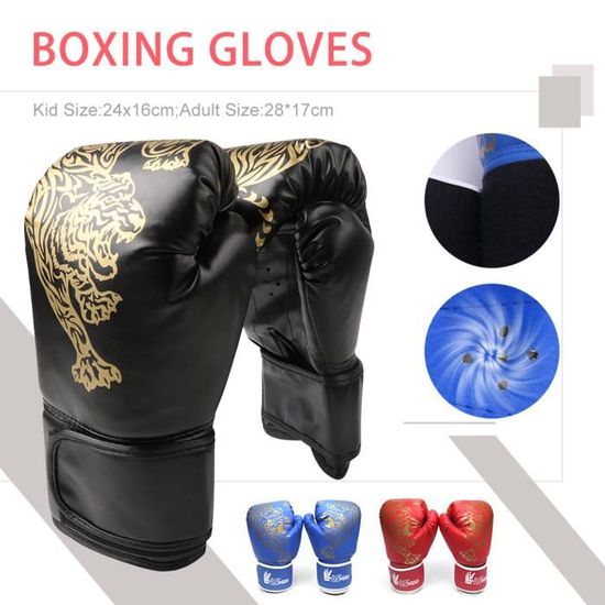 Gants De Boxe Mytra Fusion Enfant - Rembourrage EVA, Respirant, Taille Junior