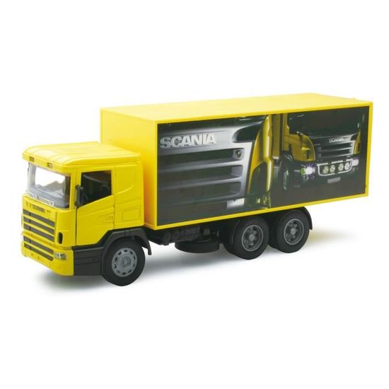 New-Ray 1:43 Peterbilt 387 Semi Truck in Black with Chrome Tanker