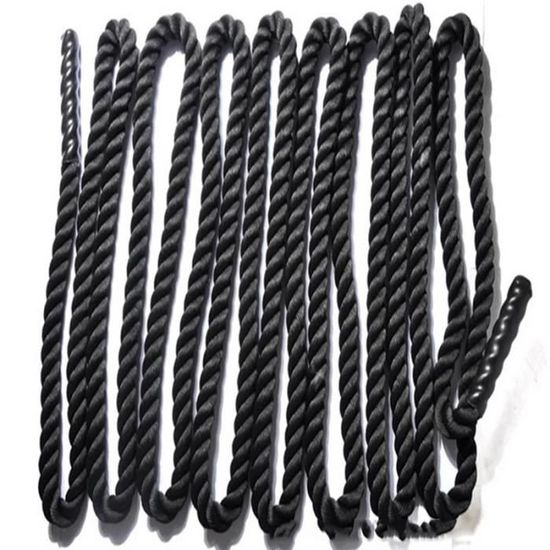 Corde Ondulatoire Next Alpha Battle Rope - 38mm/50mm, 9m/12m/15m - Avec Manche De Protection Et Ancrage Mural