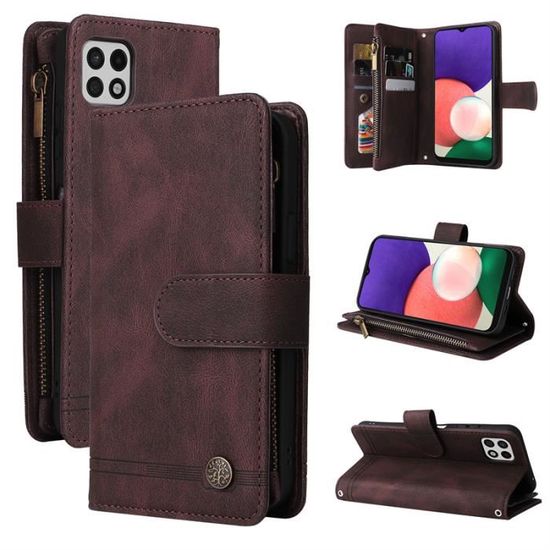 BaiFu Poche à Fermeture éclair Étui Pour Huawei Y9 Prime 2019, Coque Avec Dragonne Fermeture