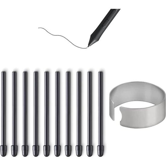 10X Pointes de Remplacement pour Wacom Pro Pen 2/Slim/3D&Classic Pen, Mobile Studio Pro(DTHW1320/1620),Cintiq Pro(DTH1320/1620/2421/3221&DTK2421),Cintiq 16(DTK1660/1661),Intuos Pro(PTH460/660/860 10X Pointes de Remplacement pour Wacom Pro Pen 2/Slim/3D&Classic Pen, Mobile Studio Pro(DTHW1320/1620),Cintiq Pro(DTH1320/1620/2421/3221&DTK2421),Cintiq 16(DTK1660/1661),Intuos Pro(PTH460/660/860