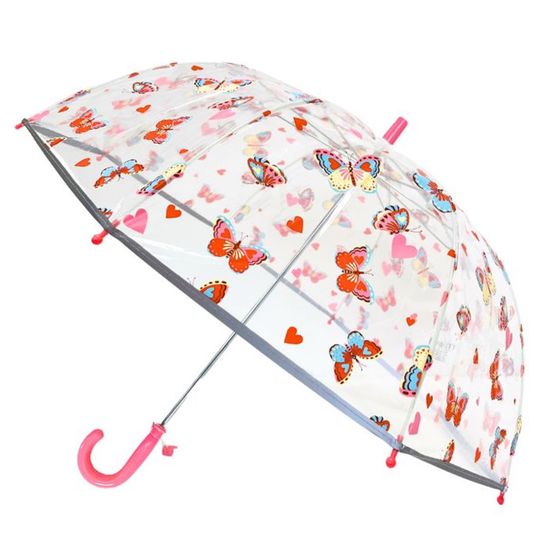 Parapluie Transparent Grand Format SMATI - 102cm - Ouverture Auto - 12 Baleines Fibre Verre
