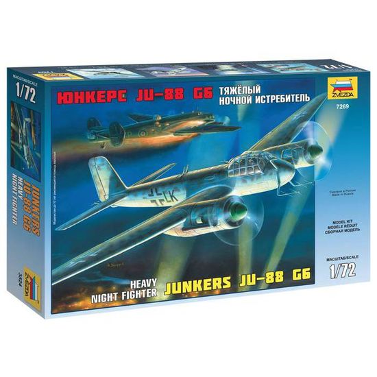 Maquette Plastique Zvezda Junkers JU88A-17/A-5 - Échelle 1:72 - Modèle à Construire