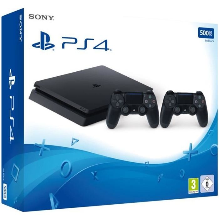Pack Nouvelle PS4 500 Go + 2&egrave;me Manette DualShock 4 