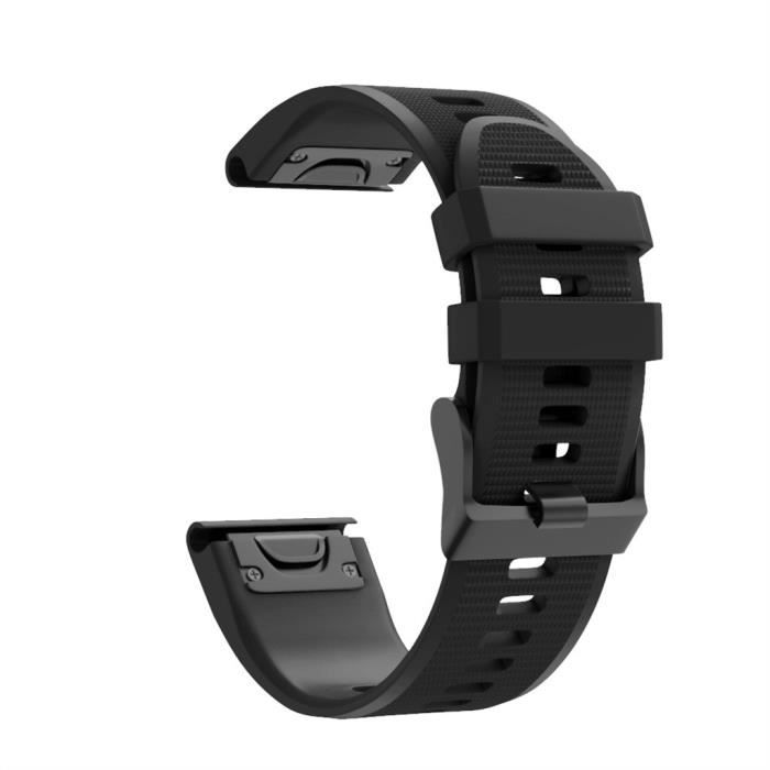 bracelet de montre vendu seul Bracelet de montre en silicone à libération rapide pour Garmin Fenix 6X - Fenix 6XPro