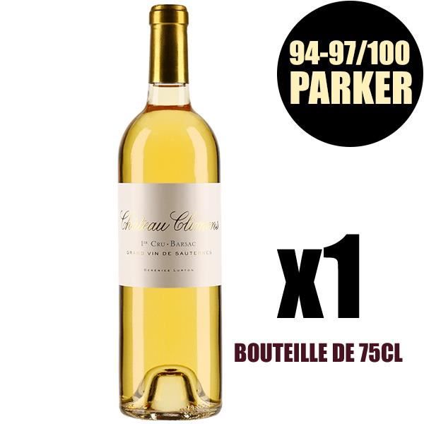 X1 Château Climens 2015 75 cl AOC Sauternes 1er Cru Classé Vin Blanc Vin Liquoreux