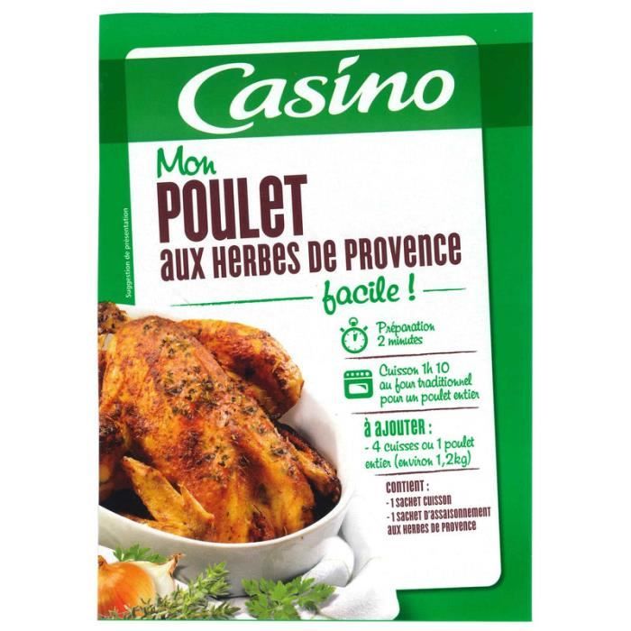 CASINO Sachets Cuisson Poulet Hdp - 34G