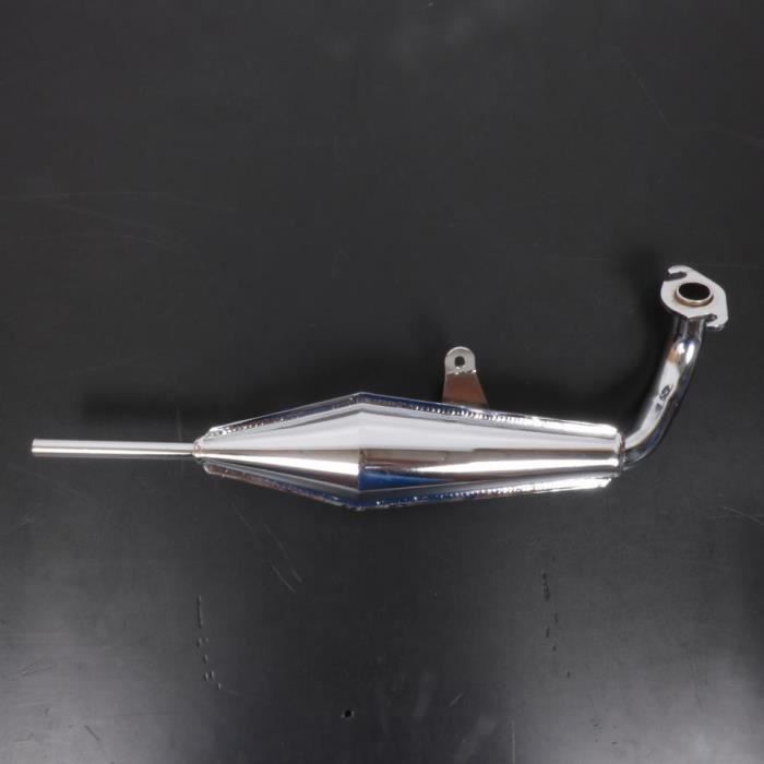 Pot d échappement chromé type flà»te mobylette Peugeot 103 MVL à bride vintage