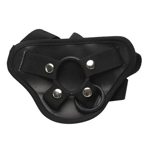 Jouets sexuels sangle sur gode harnais ceinture réglable sangle Ons pantalon pour les femmes lesbiennes Gays n - Type: Black -WL4463