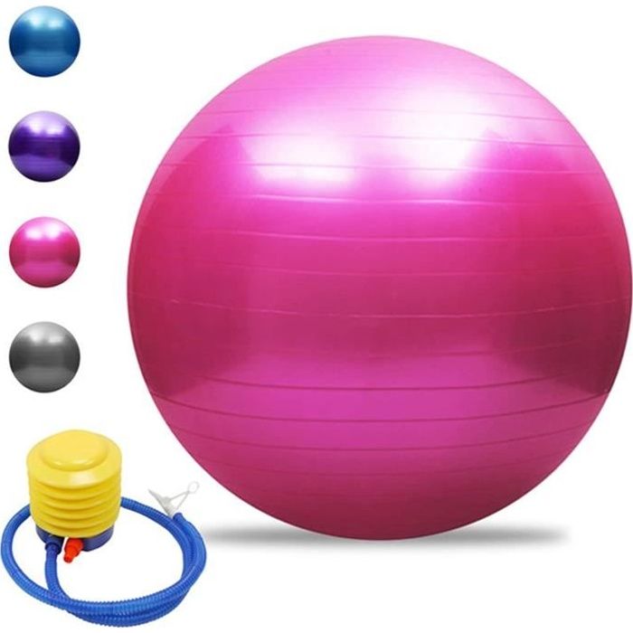 Swiss Ball Bureau, Ballon Grossesse, Ballon Gym, Ballon Pilates, Chaise Ballon, Ballon Fitness 55cm-65cm-75cm-85cm, 200 kg, ave 230