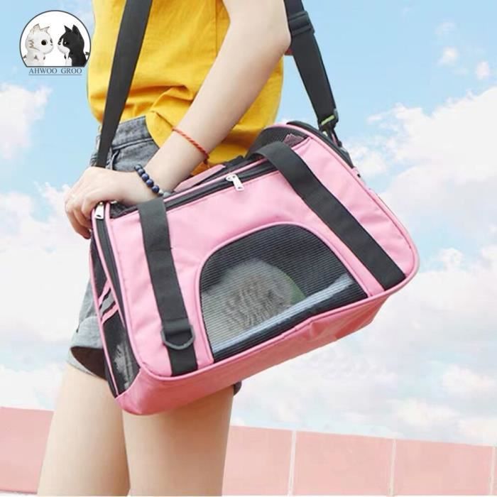 Sacs pour chiens Portable sac de Transport pour chien maille sacs de Transport respirant pour petits chiens pliable chats sac à