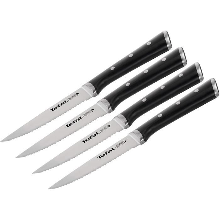 Tefal - K232S414 - Ice Force Set de 4 Couteaux A Steak 11 cm