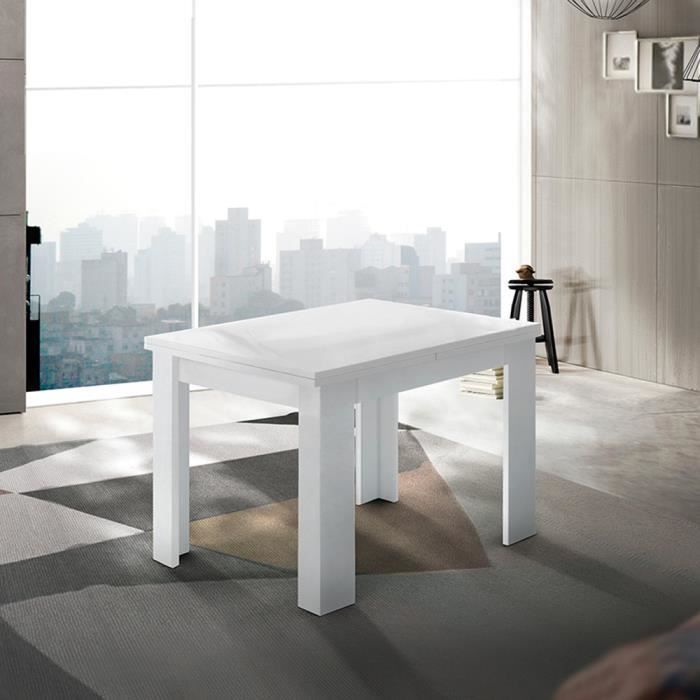 Table console extensible blanche de design moderne Jesi Liber