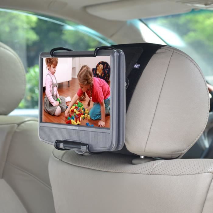 WANPOOL Lecteur DVD Portable pour Appuie-tête de Voiture avec Angle Ajustable pour Incliner l'écran