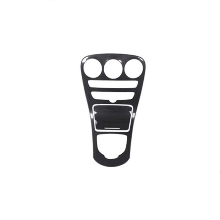 Décoration Véhicule,Pour mercedes benz classe C W205 GLC X253 voiture Console centrale panneau décoration ABS - Type Black