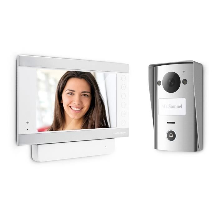 THOMSON Visiophone couleur 2 fils Smart 7- avec mémorisation des visiteurs