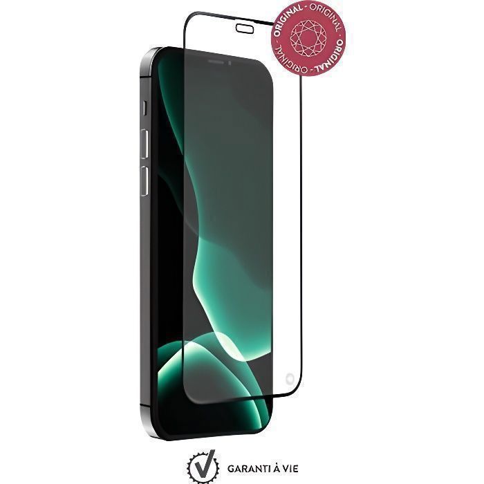 Protège-écran en verre trempé Force Glass pour iPhone 12- 12 Pro avec kit de pose exclusif