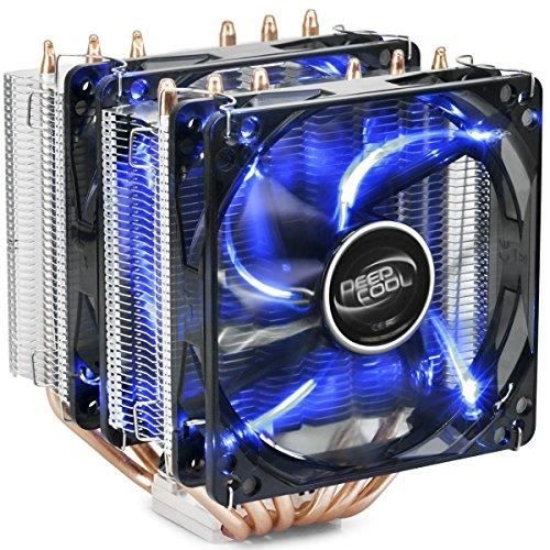 DEEPCOOL NEPTWIN V2 Ventilateur de processeur PC 6 heatpipes, 2X Ventilateur 120mm PWM, 4-Pin Connector
