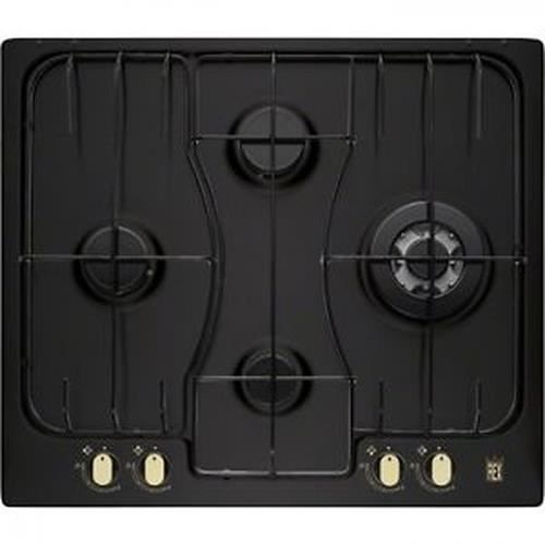 Electrolux RGG 6243 LOR, Intégré, Cuisinière à gaz, Émaillé, Noir, 1000 W, 2000 W