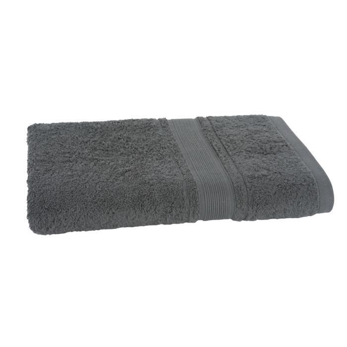 JULES CLARYSSE 1 Drap de douche Royale - 70x140 cm - Gris foncé