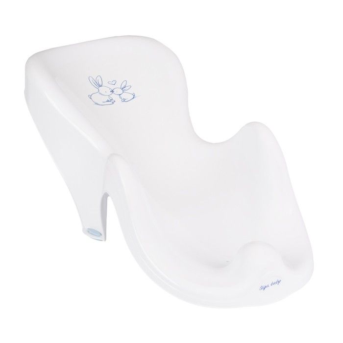 Fauteuil transat de bain bébé plastique rigide Blanc Lapin