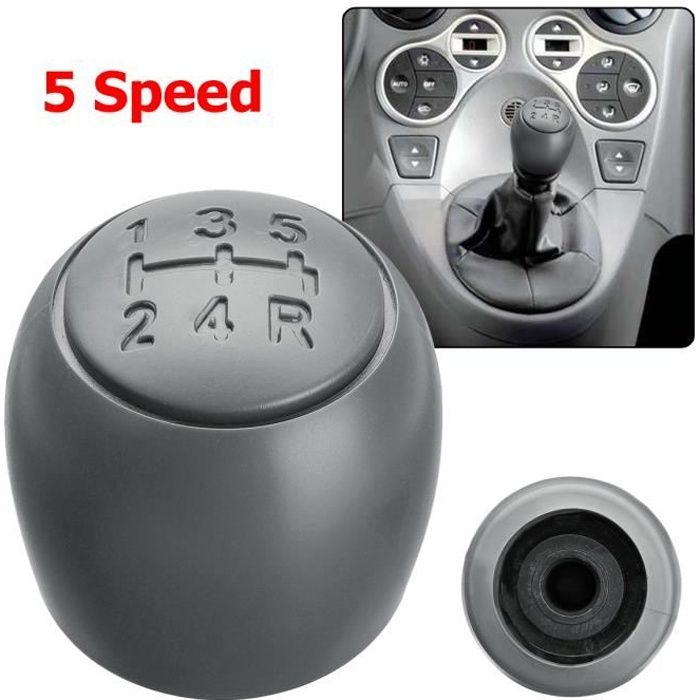 NEUFU Bouton Changement de Vitesse Auto Pour Fiat 500 500c Panda 2003-2012 Gris