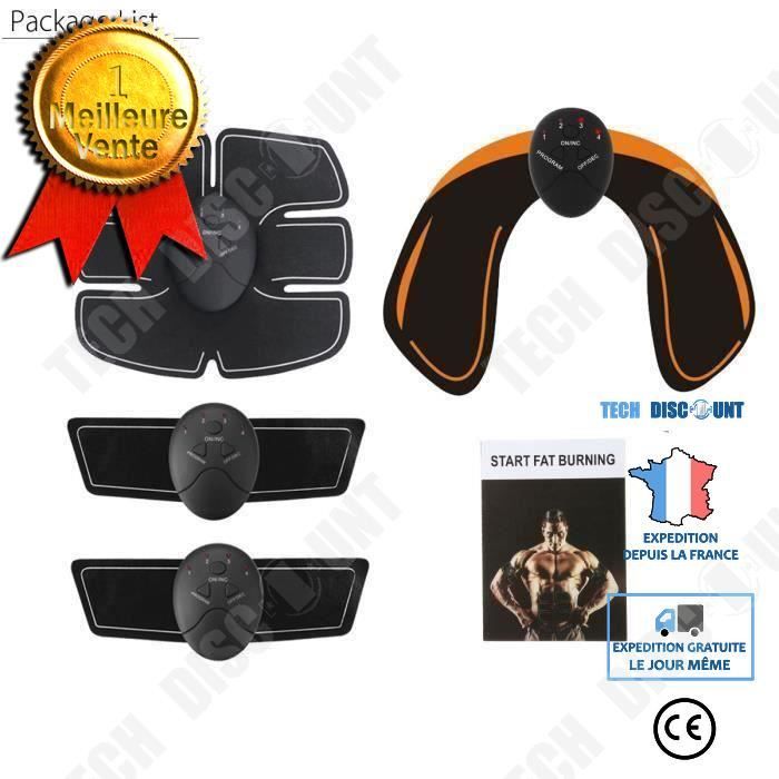 TD® Machine électrique stimulation muscle hanche entrainement exercice sport musculation stimulation électrique 6 modes 10 intensité