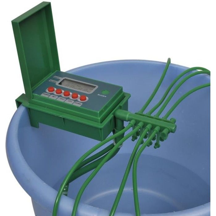 vidaXL Système d'irrigation automatique avec gicleur et minuterie