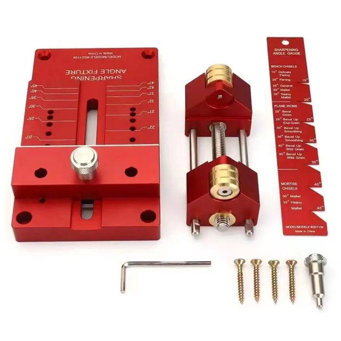 Guide D'Affûtage Réglable Pour Ciseaux Et Rabots - Alliage Aluminium, Angle Réglable, Rouleau Stable