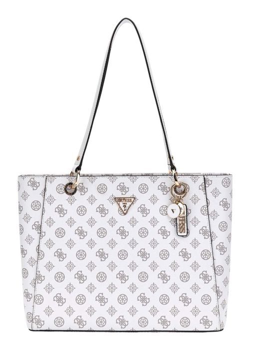 Sac à épaule GUESS Wilder Shopper Tote - White Multi - Neuf Avec étiquettes - Pour Ordinateur