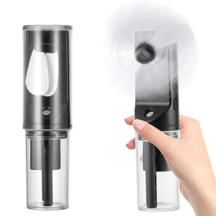 Ventilateur Brumisateur Portable Mini Ventilateur Manuel Rechargeable Petit Ventilateur Avec